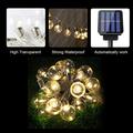 8Ft.LED Outdoor Patio String Lights with 10 Shatterproof LED Clear Globe Bulbs Warm White Ambience Indoor & Outdoor Lights for Patio Garden Backyard Bistro Pergola Tents Gazebo DÃ©cor