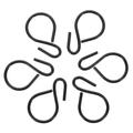 Guichaokj 6 Pcs Black Hook Iron Hook Flower Pots Key Hooks Heavy Duty S Hook Metal Black for Hanging Flowerpot Hooks Kitchen