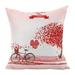 PhoneSoap Valentine s Day Linen Pillowcase Printing Sofa Cushion Home Decoration 45 x 45cm Q