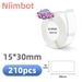 Niimbot D11/D110/D101 (Solid Color)Thermal Label 12-15mm Name Sticker Solid Color Label Paper 5 ROLLS 15x30mm