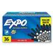 EXPO Fine Tip Dry Erase Markers White Board Markers Dry Erase Low Odor Black 36-Count