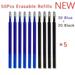50 Pcs/Set 0.7mm Erasable Pen Refill Rod Magic Erasable Gel Pen Blue Black Ink 8 Color Office Stationery Writing Supplies 50pcs mixed NEW