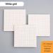 Sticky Stationery Notepad Office bookmark Sticky notes Posted it Khaki / white / kawaii design Stickers in notebook Memo pad White-grid