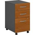 Bush Business Furniture Series C 3 Drawer Mobile File Cabinet in Mahogany