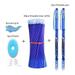 Kawaii Color Ink Erasable Pen Set Washable handle Ballpoint Pens for Office School Supplies Writing Exam Spare Stationery blue 14pcs set 02
