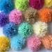 5 Pcs Tissue Paper Pompoms Flower Garland Wedding Decoration DIY Paper Flowers Ball Baby Shower Birthday Party Decoration randomly Mixed 10 inches 25cm