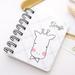 Sueyeuwdi Notebook Sticky Notes Cute Daily Planner Portable Mini Coil Notebook Journal Diary Pocket Notepad Office Supplies School Supplies 11*9*1.5cm