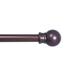 KenneyÂ® Fiona 7/16 Adjustable Decorative Cafe Curtain Rod 28-48 Chocolate