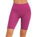 YONGHS Women s Boxer Shorts Underwear Elastic Waistband Bike Shorts Soft Stretch Short Leggings Hot Pink XXL