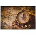 Coolnut Antique Compass Map Jigsaw Puzzles for Adults 1000 Piece Puzzles for Adults 1000 Piece Challenging Kids Teens Family Puzzle Game Decor Gifts