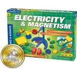 Thames & Kosmos Electricity AIF4 & Magnetism Science Kit | 62 Safe Experiments Investigating Magnetic Fields & Forces for Ages 8+ | Assemble Electric Circuits with Easy Snap-Together Blocks