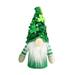 Xchenda Desktop Ornament St. Patricks Day Gnome Ornament Irish Gnome Ornament Green Irish Doll Elfs Home Decor