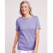 Blair Women's Essential Knit Striped Layered Look Top - Purple - XL - Womens