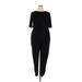 Bar III Jumpsuit: Black Solid Jumpsuits - Women's Size 2X-Large