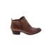 Lucky Brand Ankle Boots: Brown Solid Shoes - Women's Size 9 - Round Toe