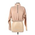 Missguided Jacket: Short Tan Print Jackets & Outerwear - Women's Size 8 Petite