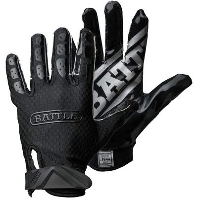 Battle Sports Triple Threat Youth Football Receiver Gloves Black