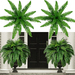 LOYALSE UV Resistant Lifelike Artificial Boston Fern Artificial Ferns for Outdoors Faux Ferns Fake Ferns Artificial Plants Fake Boston Fern for Porch Window Home Decor