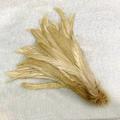 Natural 50pcs Rooster Tail Feather Plumes 25-45CM 10-18inch Beige DIY Dyed Cock Tail Clothing Accessories Jewelry Performance Light gold 10-12inch 25-30cm