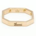 GUCCI Octagonal Ring Pink Gold [18K] Fashion No Stone Band Ring Pink Gold
