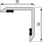 Dinac - Cornière adhésive de protection d'angle inox satiné 50 x 50 x 3000 mm