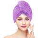 CCYKXA (Violet）3pcs Séchage Serviettes, Super Absorbant en Microfibre Serviette pour Cheveux Turban
