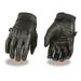 Milwaukee Leather SH820 Men s Black Leather â€˜White Flameâ€™ Cruising Hand Gloves W/ Gel Palm Medium