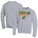 Men's Champion Gray Florida A&M Rattlers Stack Logo Softball Powerblend Pullover Sweatshirt
