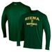 Men's Under Armour Green Siena Saints Arch Softball Performance Long Sleeve T-Shirt