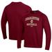 Men's Under Armour Maroon Charleston Cougars All Day Arch Softball Fleece Raglan Pullover Sweatshirt