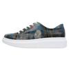 Plateausneaker DOGO "Myra Bear With A Balloon Damen Sneaker / Female", Damen, Gr. 38, Normalschaft, blau (blau, rot), Lederimitat, Schuhe, Vegan
