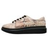 Plateausneaker DOGO "Myra Low-Top Sneaker Mexican Damen Sneaker", Damen, Gr. 38, Normalschaft, braun (beige, braun), Lederimitat, Schuhe, Vegan