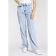 Straight-Jeans HERRLICHER "Gila Sailor Long Light Denim" Gr. 29, Länge 34, paradieso Damen Jeans Gerade