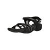 Sandale CRUZ "Aarhus", Damen, Gr. 37, schwarz (schwarz, schwarz), Polyurethane, casual, Schuhe, mit praktischem Klettverschluss