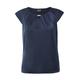 Shirttop HERMANN LANGE COLLECTION "HERMANN Collection Satintop Sophie" Gr. 52, blau (marine) Damen Tops Shirttops