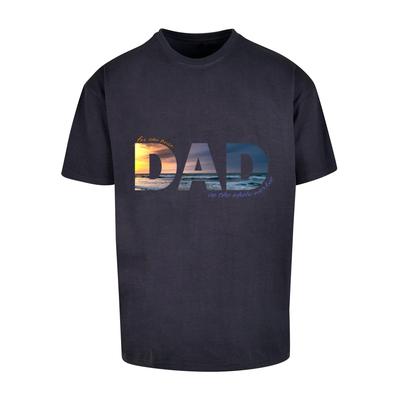 T-Shirt MERCHCODE "Merchcode Herren For The Best Dad Heavy Oversize Tee" Gr. 5XL, blau (navy) Herren Shirts T-Shirts