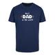 T-Shirt MERCHCODE "Merchcode Herren Fathers Day - Best Dad In The World T-Shirt" Gr. 4XL, blau (lightnavy) Herren Shirts T-Shirts