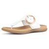 Dianette GABOR, Damen, Gr. 36, weiß, Kalbsleder, modisch, Schuhe Zehentrenner Dianette, Keilabsatz, Sommerschuh, Zehentrenner mit Best Fitting-Ausstattung, Topseller