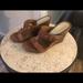 Nine West Shoes | New Nine West Wedge Sandals 6.5 | Color: Tan | Size: 6.5
