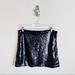 Zara Skirts | Nwot Zara Basic Black Sequin Mini Skirt | Color: Black | Size: S