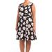 Nine West Dresses | Nine West Plus Crepe A-Line Dress Floral Nwt | Color: Black/Pink | Size: 20w