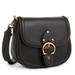 Coach Bags | Coach Glovetanned Leather Beat Saddle Bag With Webbing Strap Nwt | Color: Black/Gold | Size: Os