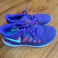 Nike Shoes | Nike Free 5.0 Purple/Red Running Sneakers | Color: Purple/Red | Size: 6.5