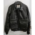 Levi's Jackets & Coats | Levis Black/Brown Faux Leather Full Zip Biker Bomber Jacket Size Medium See Pics | Color: Black/Brown | Size: M