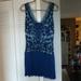 Free People Dresses | Free People Beaded Gatsby Style Dress | Color: Blue | Size: 2