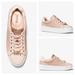 Michael Kors Shoes | Michael Kors Poppy Color Ballet Pink Block Mk Logo Sneaker, Size 6 | Color: Pink/White | Size: 6