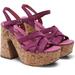 Free People Shoes | Free People Lisbon Platform Cork Sandal Verbena New Nwt | Color: Pink/Tan | Size: 39eu