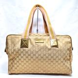 Gucci Bags | Gg Canvas Duffle Bag | Color: Gold/Tan | Size: Os