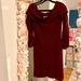American Eagle Outfitters Dresses | Ntw Strapless Burgundy Dress | Color: Purple/Red | Size: L
