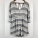 Free People Dresses | Free People Size Large Women’s Idle Wild Black White Striped Dress | Color: Black/White | Size: L